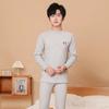 Ropa Infantil de Otoño e Invierno Ropa Infantil Camiseta Base con Forro Polar Ropa Interior de Cachemira Gruesa y Cálida para Jóvenes Traje de Ropa para el Hogar