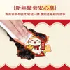 Mantel Rojo de Año Nuevo, Impermeable, Resistente al Aceite, No Lavable, Resistente al Calor, Mantel Individual para Mesa, Mantel para Mesa de Café con Ambiente del Año del Caballo, Protector de Escritorio