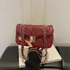 2026 Verano Lujo Minimalista Alta Calidad Textura Un Solo Hombro Ligero Billetera para Monedas Bolso Cuadrado Pequeño Versátil Estilo Chanel Moderno Nuevo