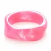 Pulseira de Resina Degradê TK Europe para Mulheres Bracelete Curvo Anel de Melhor Amiga Joia de Mão Fashion de Alto Padrão Venda por Atacado
