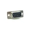 Conector enchufe de cable con pegamento negro DB9P macho tradicional DB9PIN