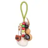 Kit de Chaveiro DIY com Som de Sino de Vento Feito de Casca de Frutas, Pingente Semi-Acabado Artesanal Atacado