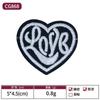 Parche Bordado de Dibujos Animados con Forma de Corazón de Colores Insignia de Corazón de Melocotón Bordada por Computadora Accesorios para Ropa Parche de Corazón Parche Parche Parche