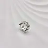 Retención de Color Fuerte Exquisita Zirconia Incrustada Agujero Pasante Espaciador de Rosa Soporte de Flor Pulsera de Cristal Accesorios de Joyería DIY