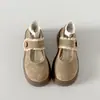 Sapatos rasos de sola grossa estilo francês retrô de tamanho pequeno para mulheres, novo modelo de verão 2026, sapatos Mary Jane Birkenstock versáteis de sola macia