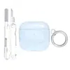Adecuado para funda protectora AirPods Pro 3, funda transparente de doble capa tipo cubo de hielo para auriculares Apple de segunda generación, funda protectora AirPods