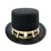 Sombrero Personalizado del Fabricante Sombrero de Mago Fieltro de Poliéster Sombrero de Copa de Caballero Barón Accesorios Sombrero de Disfraz para Baile de Graduación