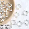Cuentas Espaciadoras Huecas de Metal Plateado de Aleación Accesorios para Pulsera Collar Hecho a Mano DIY Materiales para Abalorios Al por Mayor