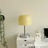Lâmpada de mesa de vidro em forma de cogumelo vintage Bauhaus transfronteiriça, abajur de mesa decorativo moderno para quarto, criado-mudo, B & B