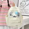 Nova Mochila Fofa de Foca Pequena para Alunos do Ensino Fundamental II e Ensino Médio Letras Ins Grande Capacidade Mochila Feminina para o Dia a Dia do Estudante