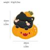 Broche de serie de gatos de dibujos animados lindos personalidad divertido Halloween creativo fantasma calabaza gatito accesorios para bolso