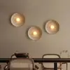 Luminária de parede de restaurante japonês retrô decoração de parede de sala de estar corredor arte LED parede resina estilo wabi-sabi quarto luminária de cabeceira