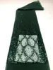 Tela de importación en stock bordada con lentejuelas y cuentas para vestidos de novia, trajes de escenario para actuaciones, vestidos de moda y bolsos