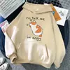 Moletom com Capuz Feminino Nototalk Estampa de Gato Moletom Hip-Hop Jaqueta com Cordão Forrada de Fleece Estilo Sudeste Asiático