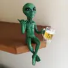 [Superventas Transfronterizo] Adornos de Resina de Extraterrestres Ovni Decoración de Jardín Interior y Exterior Estatuillas Pequeñas Decoración del Hogar