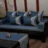 Cojines Personalizados de Palo de Rosa para Sofá, Nuevos Cojines de Asiento Estilo Chino, Cojines de Asiento de Madera Maciza para Sillas, Muebles para el Hogar de la Sala de Estar, Juego Combinado de Cojines de Látex de Palma de Coco