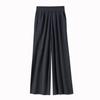 Toque Suave Calor Calças Longas de Lã Calças Retas 100% Lã para Mulheres Estilo Novo de Primavera Amigáveis à Pele Cintura Alta Calças de Perna Larga com Caimento