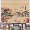 Cortina de Bambú China Cortina Enrollable Cortina de Entrada Ambiente Retro Fondo de Paisaje Partición Sala de Té Ambiente Pintura Decorativa
