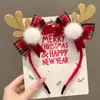 2026 Nuevo Festival de Navidad Pinzas para el Cabello de Niña Adorno para la Cabeza Estilo Bosque Linda Diadema de Astas Accesorios para Fotos de Ambiente