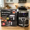 Recomendada Airfryer Transfronteiriça 6L/12L para Uso Doméstico, Forno Elétrico Inteligente, Air Fryer Multifuncional de Grande Capacidade para Batatas Fritas