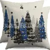 Serie de decoraciones navideñas para árboles de Navidad de Amazon transfronteriza: almohadas, cojines para el hogar, sofá, dormitorio y sillas