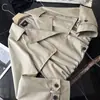 ¡Hecho en España! 549+! ¡100% algodón! Elegante y estiloso abrigo corto tipo trench holgado con solapa grande para mujer
