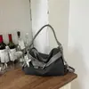 Bolso de Axila Retro Casual de Alta Gama, Bolso de Hombro Rayado Versátil Casual, Bolso Cruzado de Tendencia con Diseño de Nicho