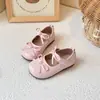 Mary Janes Dopamina para Meninas 2025 Verão Novo Estilo Sapatos Individuais de Moda com Laço, Solado Macio e Antiderrapante para Meninas