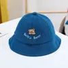 Novo Chapéu de Bacia Ursinho para Primavera e Outono Veludo Quente Protetor Solar Viagem ao Ar Livre Chapéu de Pescador Desenho Animado Boutique