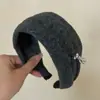 Serie de Diademas de Lana de Ala Ancha Moda Retro Estilo Vintage 2025 Nueva Diadema de Presión para el Cabello de Corona Alta Accesorio Versátil para el Cabello