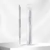 Empujador de Cutículas Doble Extremo en Forma de Herradura de Acero Inoxidable, Raspador de Uñas, Herramienta de Manicura, Empujador de Cutículas, Empujador de Acero para Manicura de Acero Inoxidable