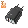 Carregador AC Multi-Porta Galvanizado Adaptador de Energia 5V2A Carregamento Rápido QC3.0+PD20W Carregador de Telefone