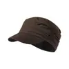Sombrero de Equitación Plegado Transpirable de Algodón y Lino para Mujer, Primavera, Verano, Otoño, Estilo Artístico, Adelgazante para la Cara, Gorra Newsboy con Visera, Sombrero Versátil de Color Sólido