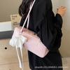 Elegante Bolso Pequeño de Sobaco con Lazo para Mujer 2024 Nueva Moda Bolso Baguette Nicho Celebridad de Internet Viajero Bolso de Hombro Pequeño