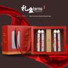 Conjunto de caixa de presente com duas garrafas de ginseng americano 580ml produtos de saúde embalagem saco de papel kraft em estoque