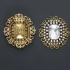 Broche de diamantes y perlas retro europeo y americano corsage estilo barroco de corte accesorios occidentales británicos en stock lote directo