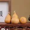 Pieza de arte de calabaza natural con imperfecciones originales, tallada a mano, pintada y decorada, pieza de mano de calabaza para práctica, venta de liquidación al por mayor