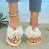 Chanclas de Verano Planas de Suela Suave para Mujer Tallas Grandes Estilo Hada Floral Versátil Nuevas Sandalias de Playa 2026