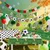 Decoración para Fiesta de la Copa Mundial de Fútbol Popular Transfronteriza Set de Suministros Servilleta Mantel Pancarta Diseño de Escena de Fiesta