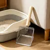 Pá de Areia para Gatos com Furos Finos, Pá de Areia para Gatos Duas em Uma de Aço Inoxidável para Areia de Tofu e Mineral