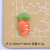 Transparente Hielo Fruta Pequeña Dibujo Animado Hecho a Mano DIY Accesorios para Joyería Pegamento de Crema Resina Accesorios Pequeños Hebilla de Zapato con Agujero Paquete de Materiales