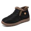 Sapatos de Algodão para Casais, Sapatos Femininos Tamanho Grande, Botas de Neve Transfronteiriças à Prova de Frio, Botins Curtos Aveludados e Espessos, Botas de Algodão de Cano Baixo Quentes e com Sola Macia