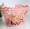 Suporte para papel manteiga renda papel de casamento copo de papel borda de flor borboleta oca papel pérola borda de bolo atacado de fábrica