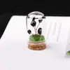 Árvore da Fortuna de Cascalho de Cristal Amarelo e Rosa Púrpura Tecida à Mão Decoração Ornamentada Mini Árvore de Cristal para Casa e Carro