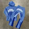 Nova Moda Masculina Primavera e Outono Conjunto com Capuz Moletom Estilo Americano 2025