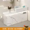 Mostrador de bar, mostrador de caja, diseño minimalista y moderno, adecuado para tiendas de ropa, tiendas de conveniencia, salones de belleza y pequeñas tiendas minoristas; recepción