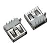 Asiento hembra de socket USB A directo de fábrica, boca plana hembra, pie recto de 90 grados, patch recto, asiento hembra USB