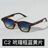 Nuevas Gafas de Sol Personalizadas de Marco Pequeño 2383 Gafas de Sol de Moda con Remaches Europeas y Americanas Gafas de Sol Versátiles para Sesiones de Fotos Callejeras