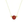 Collar Rojo de Frijol de Acacia para Mujer 2025 Nuevo Colgante de Cuentas de Transferencia Cadena para Clavícula Regalo de San Valentín para Novia Premium