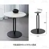 Soporte de mesa auxiliar de acero inoxidable, soporte de mesa de esquina de piedra de lujo con losa de roca minimalista de mármol, soporte de mesa auxiliar base de mesa de café de metal